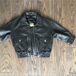 VINTAGE Kids Leather Jacket